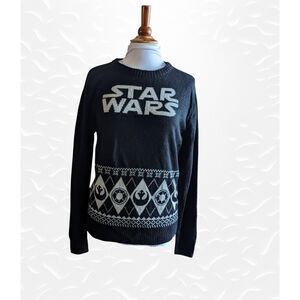 Star Wars womens black & white sweater    Sz M